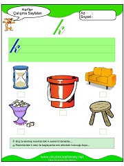 K Sesi Çalışma Sayfaları